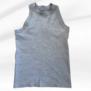 NWT Athleta Renew Racerback Tank M Gray Heather Unstinkable Polygiene